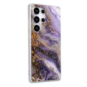 Samsung S25 Ultra - Paars - Marmer MagSafe Back Cover