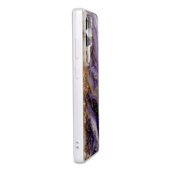 Samsung S25 Ultra - Paars - Marmer MagSafe Back Cover