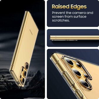 Samsung S24 Ultra - Siliconen Back Cover - Transparant