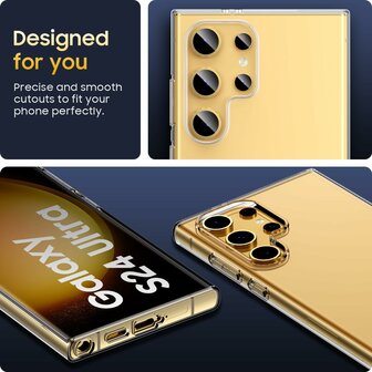 Samsung S24 Ultra - Siliconen Back Cover - Transparant