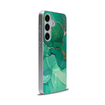 Samsung S24 Blauw - MagSafe TPU Marmer