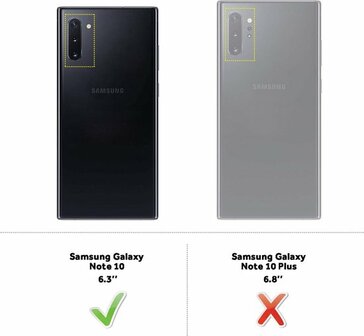Samsung Note 10 - Armor met Kickstand Ring - Zwart