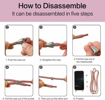 Samsung S24 Ultra - Roze - TPU Back Cover met Koord