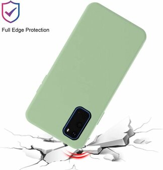 Samsung S20 - Siliconen Back Cover - Groen