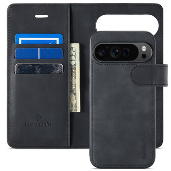 Pixel 9 Pro XL - Charcoal Gray - 2 in 1 Book Case