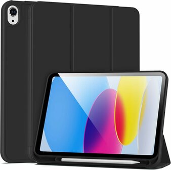 iPad 2025 &amp;amp; 2022 (11/10 Gen) - Zwart - Smart Cover met Pen Slot