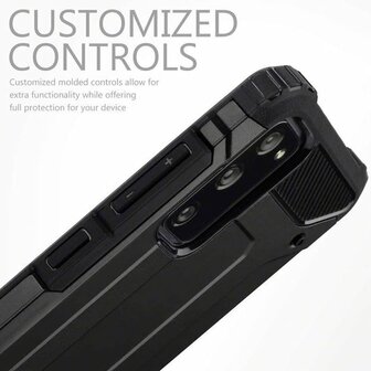 Samsung S20 FE Zwart - Armor Back Cover