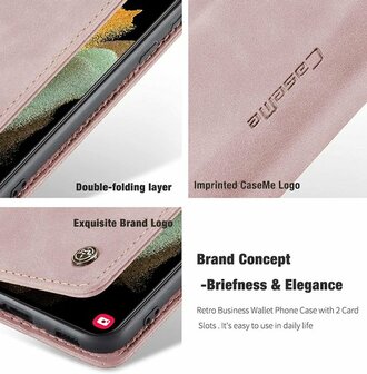 Samsung S21 Ultra Pale Pink - Book Case