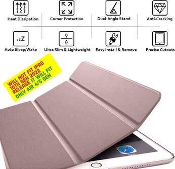 iPad Air 11 - Air 10.9 - Roze - Smart Cover