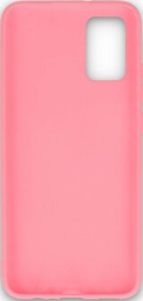 Samsung A02S - Siliconen Back Cover - Roze