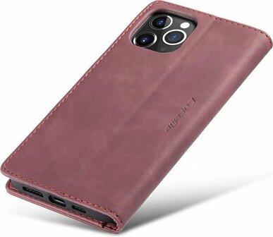 iPhone 12 Mini Bordeaux Red - Book Case