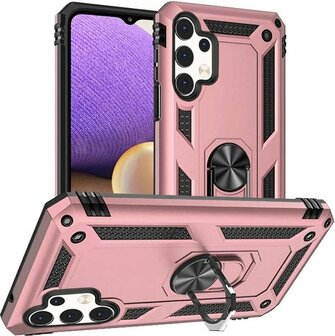 Samsung A32 5G Ros&eacute;goud - Armor met Kickstand Ring
