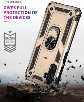 Samsung M23 Goud - Armor met Kickstand Ring
