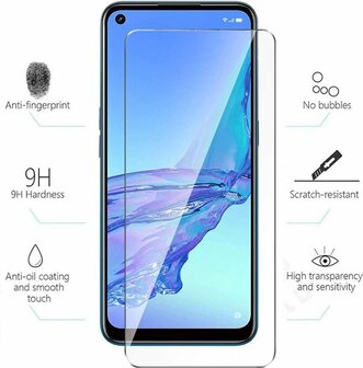 Oppo A53 &amp;amp; A53S - Back Cover &amp;amp; 2X Glas - Zwart