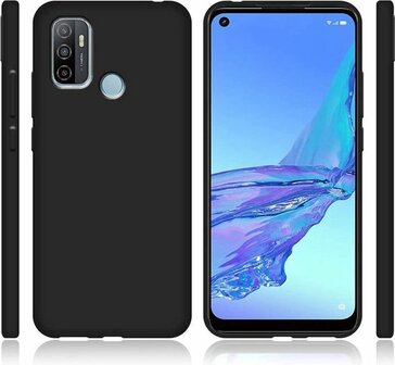 Oppo A53 &amp;amp; A53S - Back Cover &amp;amp; 2X Glas - Zwart
