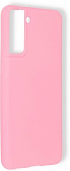 Samsung S21 Plus - Siliconen Back Cover - Roze