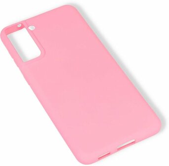 Samsung S21 Plus - Siliconen Back Cover - Roze