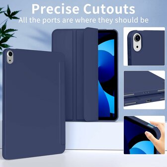 iPad Air 11 - Air 10.9 - Donker Blauw - Smart Cover