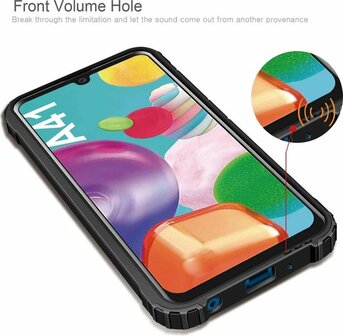A41 - Armor Back Cover &amp;amp; Glas - Zwart