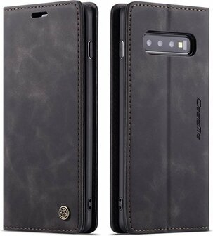 Samsung S10 Plus Charcoal Gray - Book Case
