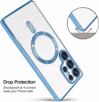 Samsung S25 Ultra - MagSafe TPU Back Cover - Blauw