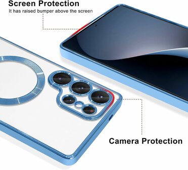 Samsung S25 Ultra - MagSafe TPU Back Cover - Blauw