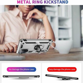 Samsung S20 FE Grijs - Armor met Kickstand Ring