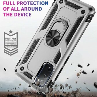 Samsung S20 FE Grijs - Armor met Kickstand Ring