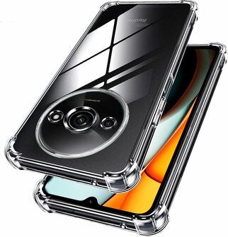 Redmi A3 - Anti Shock &amp;amp; 2x Glas - Transparant