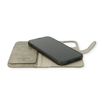 iPhone 13 Pro Grijs - 2 in 1 HQ Book Case met Extra Vakken