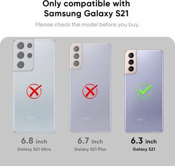 Samsung S21 - Siliconen Back Cover - Transparant