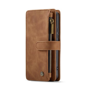 Samsung S25 - Sienna Brown - Book Case met Rits