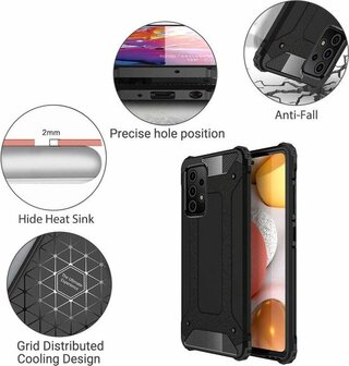 Samsung A72 Zwart - Anti Shock Armor