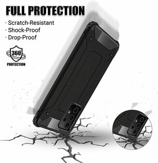 Samsung A72 Zwart - Anti Shock Armor