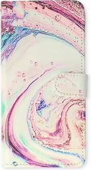 Samsung S23 Plus met Marmer Twist Print - Book Case