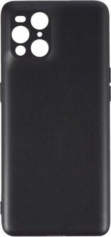 Find X3 Pro - Siliconen Back Cover - Zwart