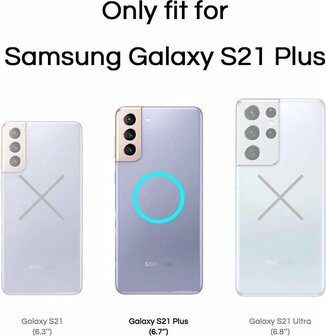 Samsung S21 Plus - Siliconen Back Cover - Transparant