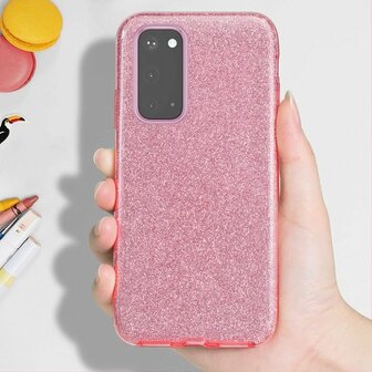 Samsung A32 4G - Glitter Back Cover - Roze
