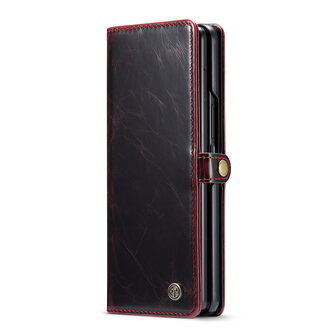 Samsung Z Fold 4 Rustiek Crimson Red - Book Case