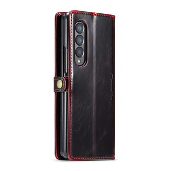 Samsung Z Fold 4 Rustiek Crimson Red - Book Case