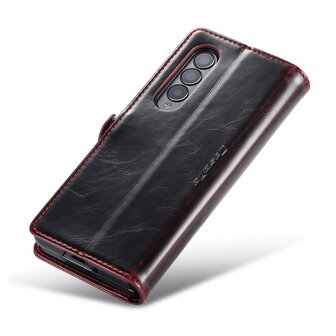 Samsung Z Fold 4 Rustiek Crimson Red - Book Case