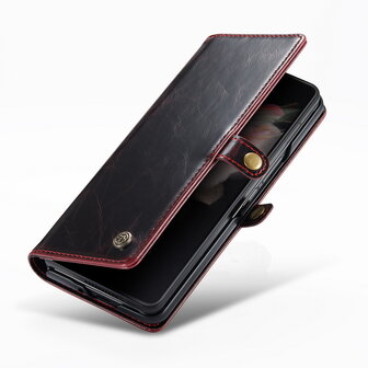 Samsung Z Fold 4 Rustiek Crimson Red - Book Case