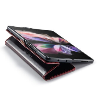 Samsung Z Fold 4 Rustiek Crimson Red - Book Case