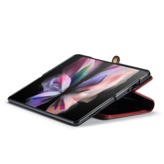 Samsung Z Fold 4 Rustiek Crimson Red - Book Case