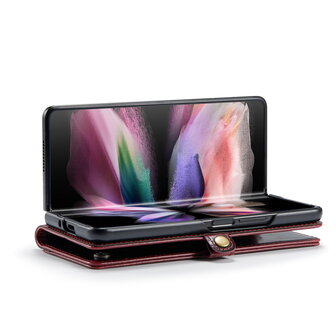 Samsung Z Fold 4 Rustiek Crimson Red - Book Case