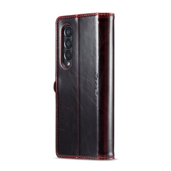 Samsung Z Fold 4 Rustiek Crimson Red - Book Case