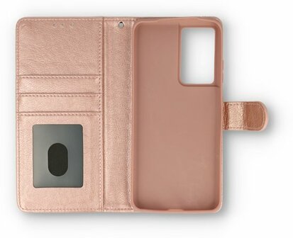 Samsung S22 Ultra Ros&eacute;goud - HQ Book Case