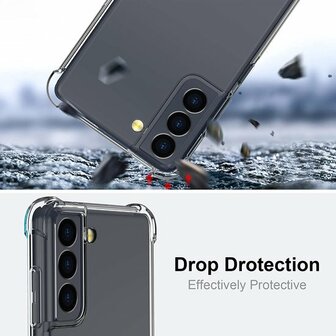 S22 Plus - Anti Shock &amp;amp; 2X Glas - Transparant