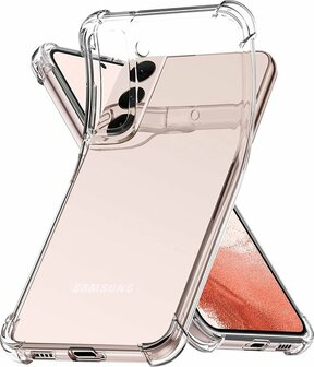 S22 Plus - Anti Shock &amp;amp; 2X Glas - Transparant