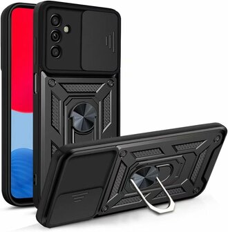 Samsung A05s - Zwart - Armor Kickstand &amp;amp; Camera Bescherming